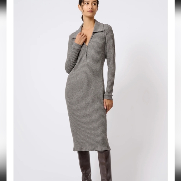 Kal Reiman Audrey Collard Rib Dress - Picture 2 of 4